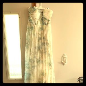 Jenny Yoo Floral Bridesmaid Floor Length Dress